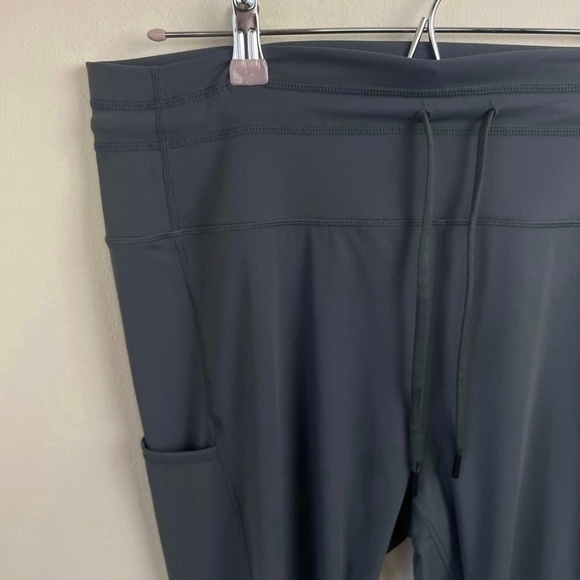 Zyia Active Sage Pocket Drawstring Luxe Leggings - Picture 8 of 11